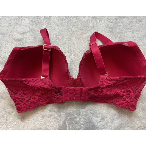 Natori Feathers Underwire Bra Womens 34DD Raspberry Full Figure Contour 741299 - Picture 2 of 5